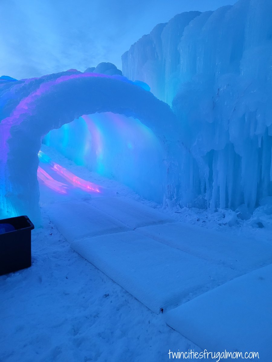Ice Castles tunnel slide