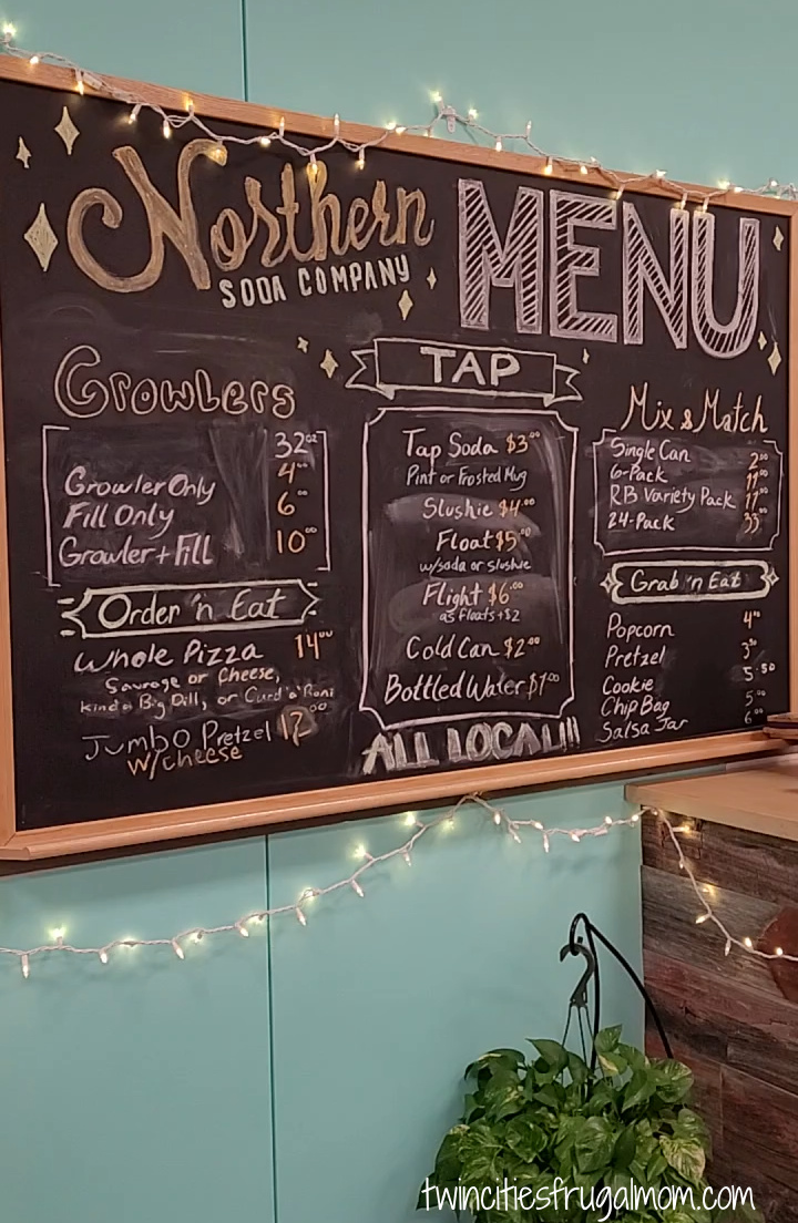 Northern Soda Menu