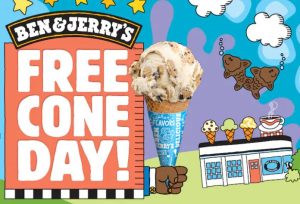 Ben Jerry free cone day
