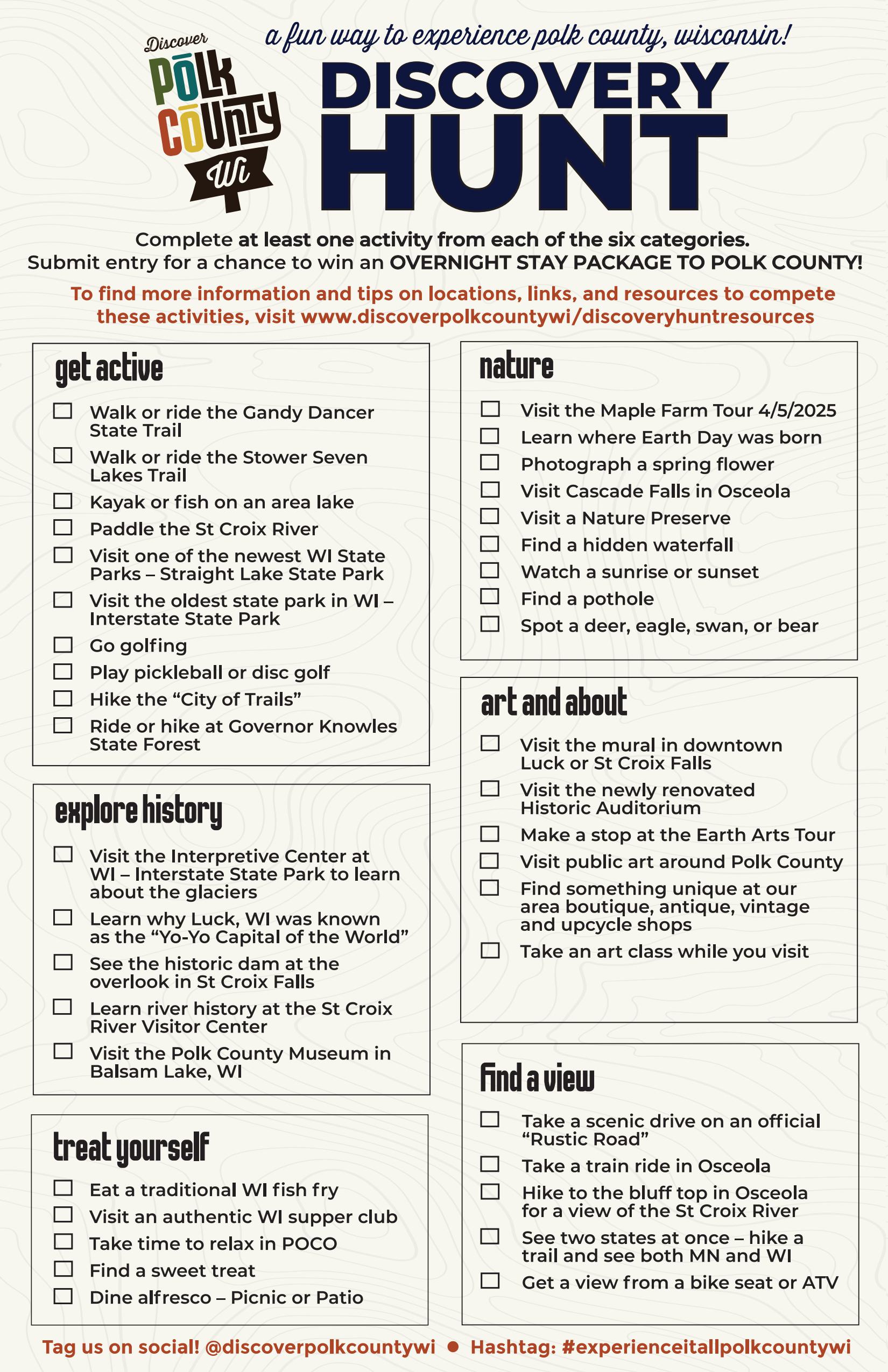 Polk County Discovery Hunt card