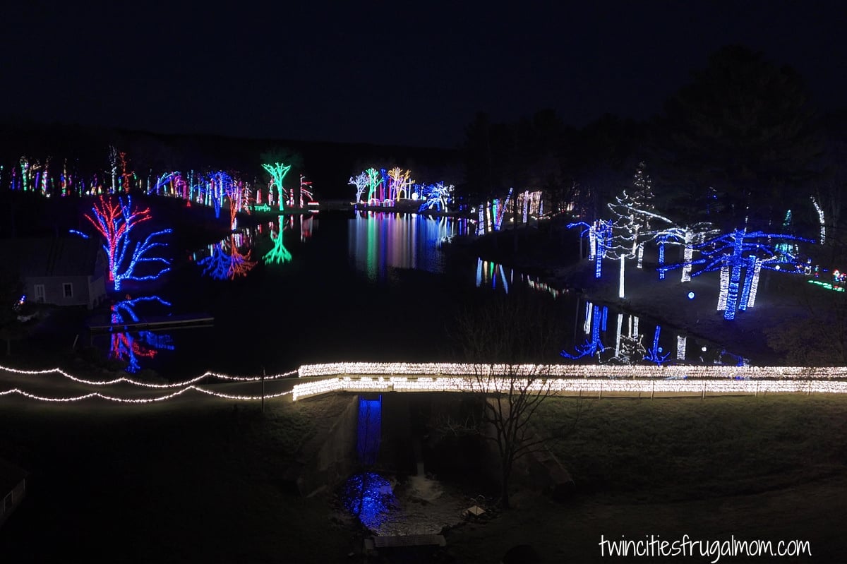 Big Rock Creek lights aerial photo