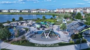 Central Park Maple Grove playground aerial
