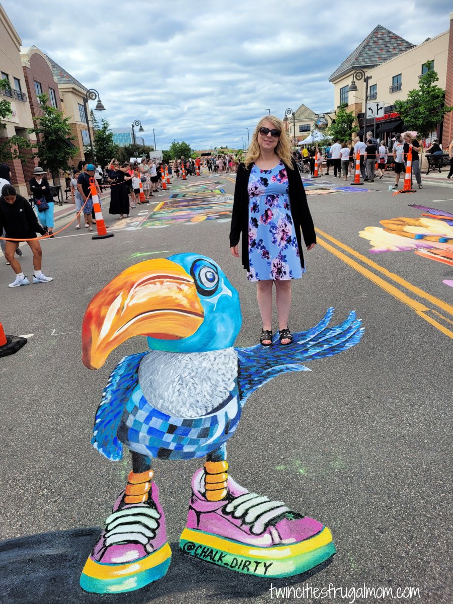 Chalkfest bird hand