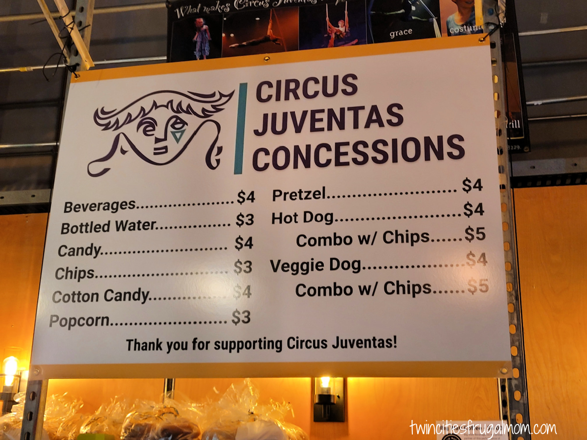 Circus Juventas concessions