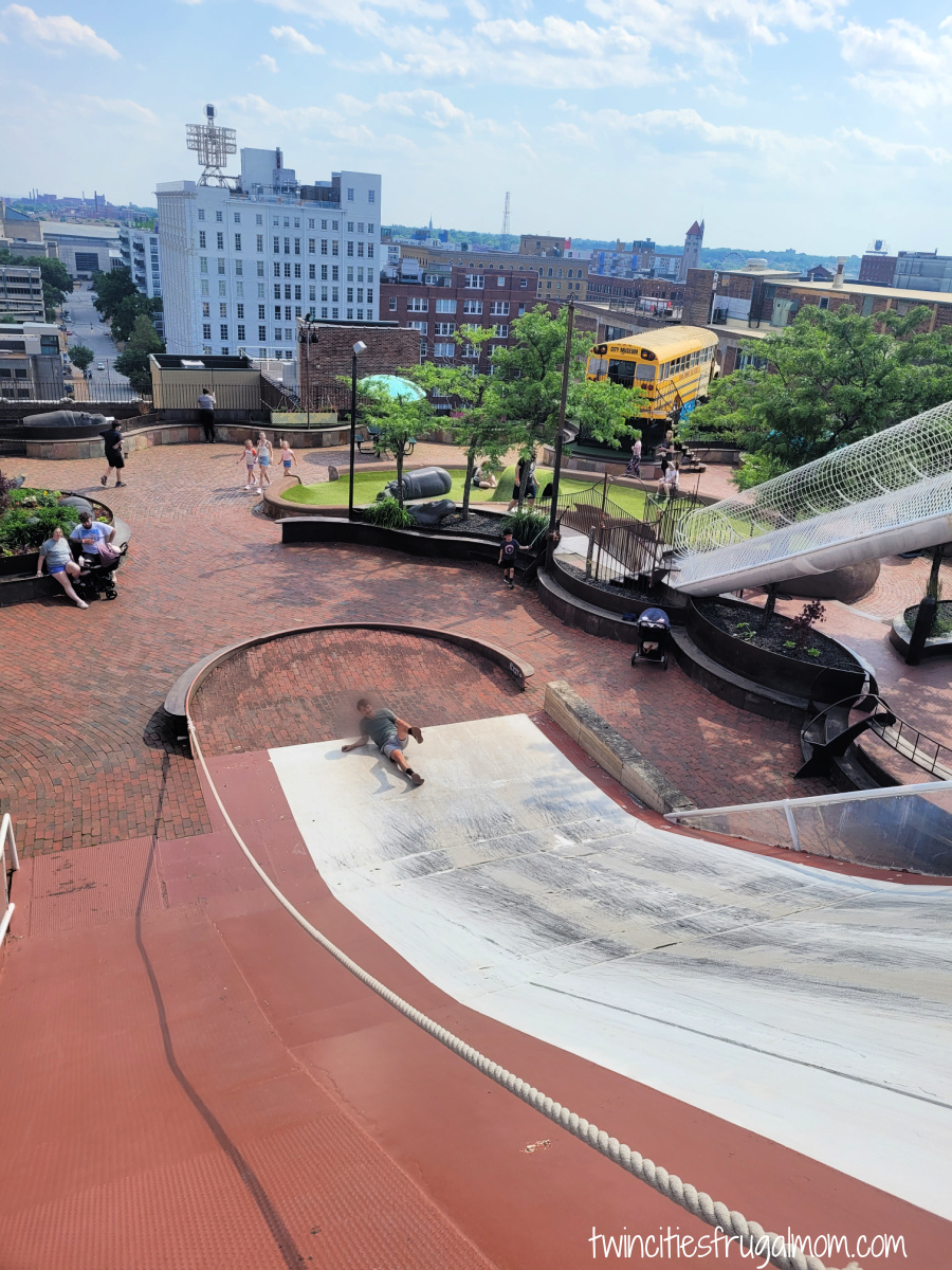 City Museum giant rooftop slide
