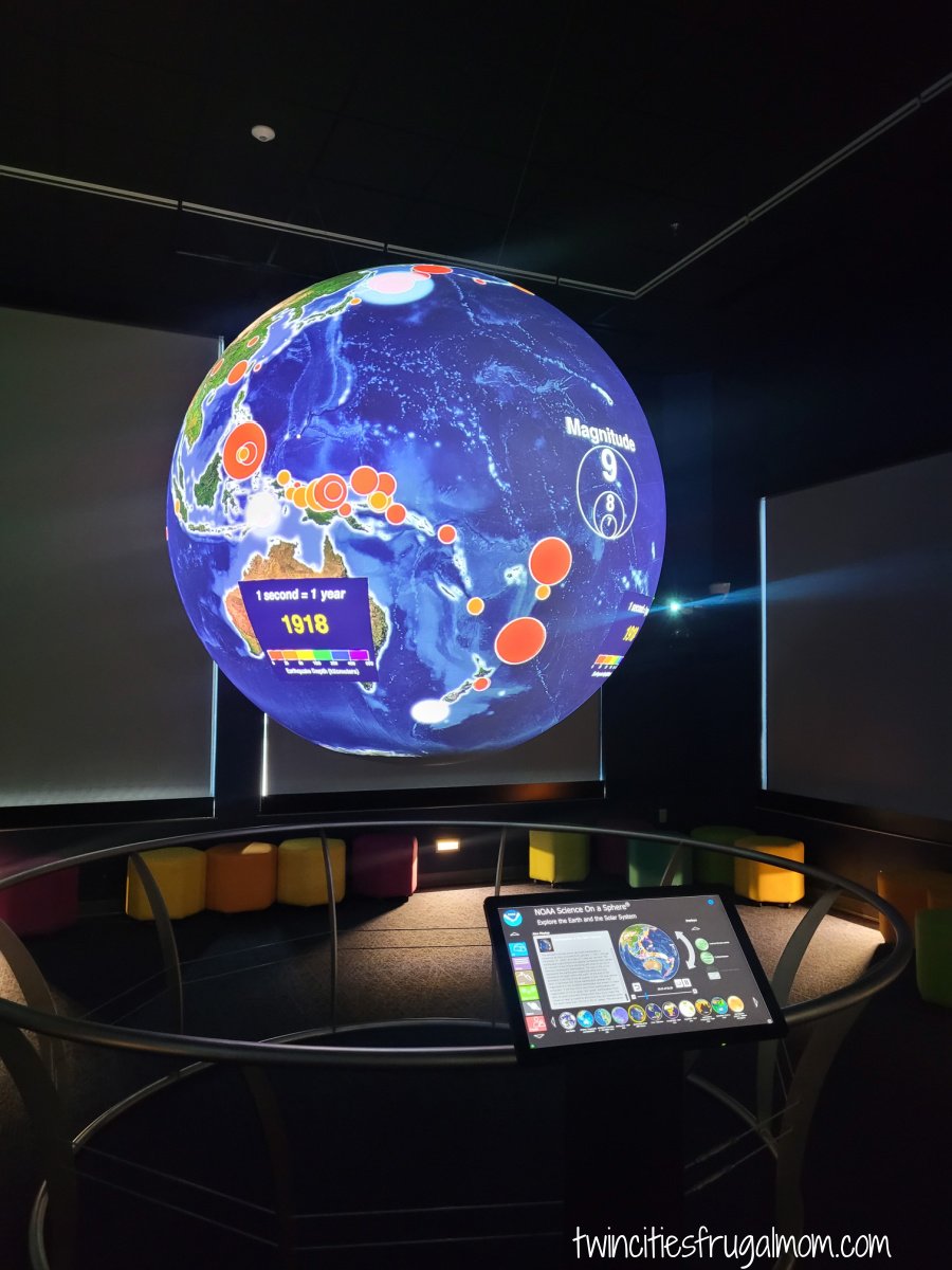 Sheboygan visitors center globe