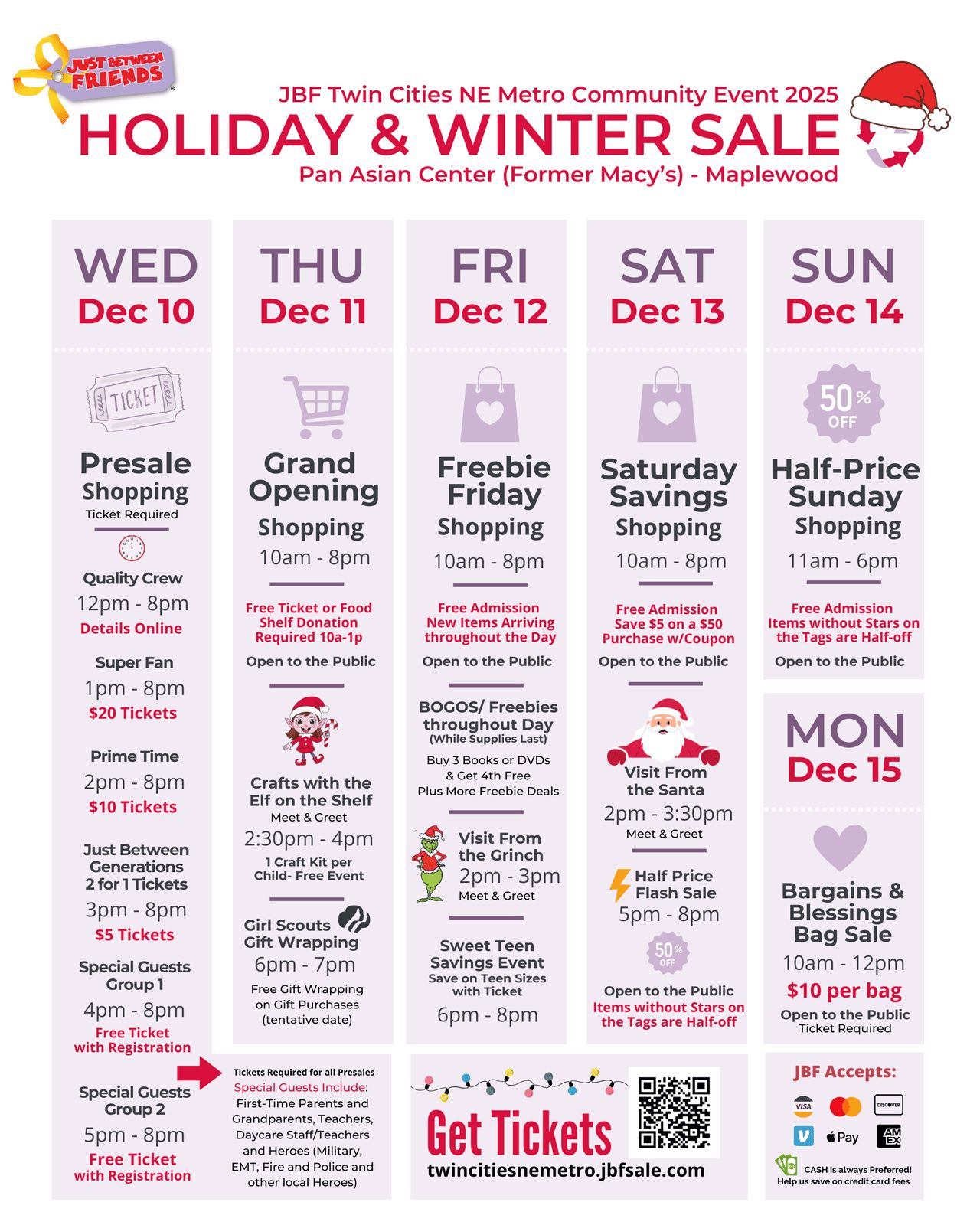 jbf maplewood toys sale dec 2025