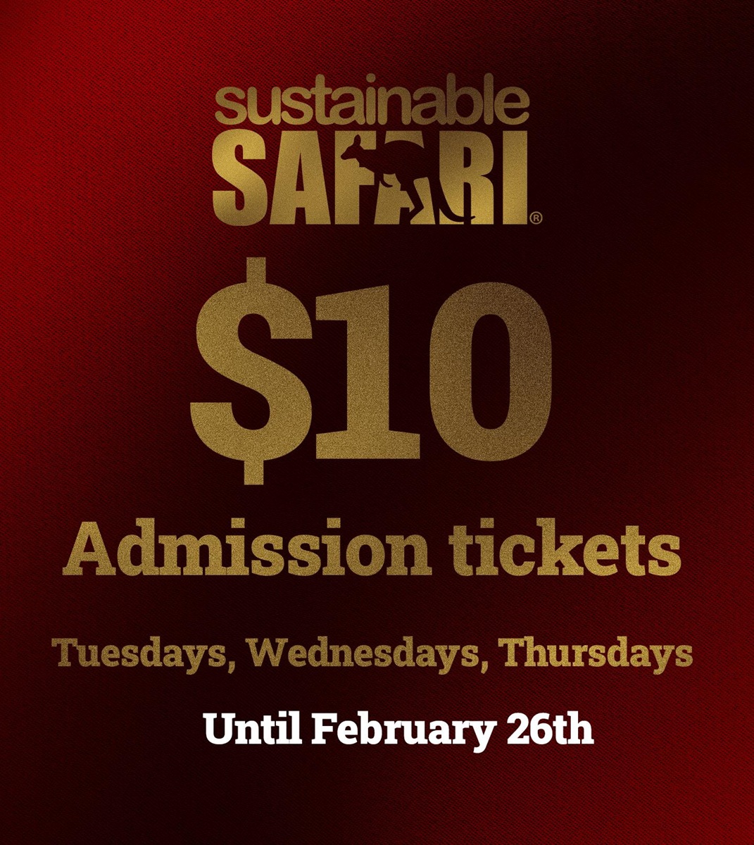 Sustainable Safari 10 tickets