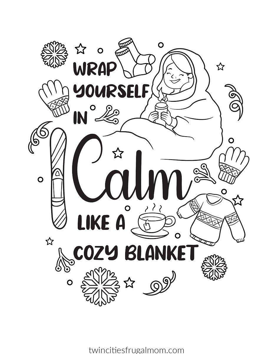 TCFM Winter Blanket Coloring Page