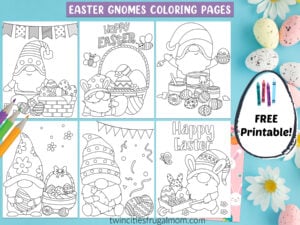 TCFM Easter Gnomes Coloring Pages