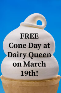 free cone day march 19