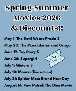 spring summer movies 2026