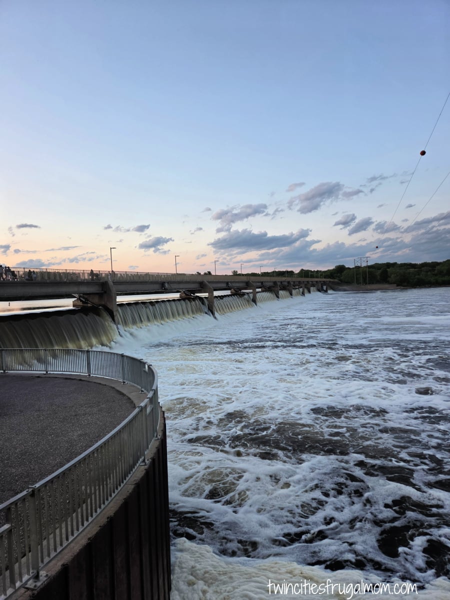 Coon Rapids Dam sunset