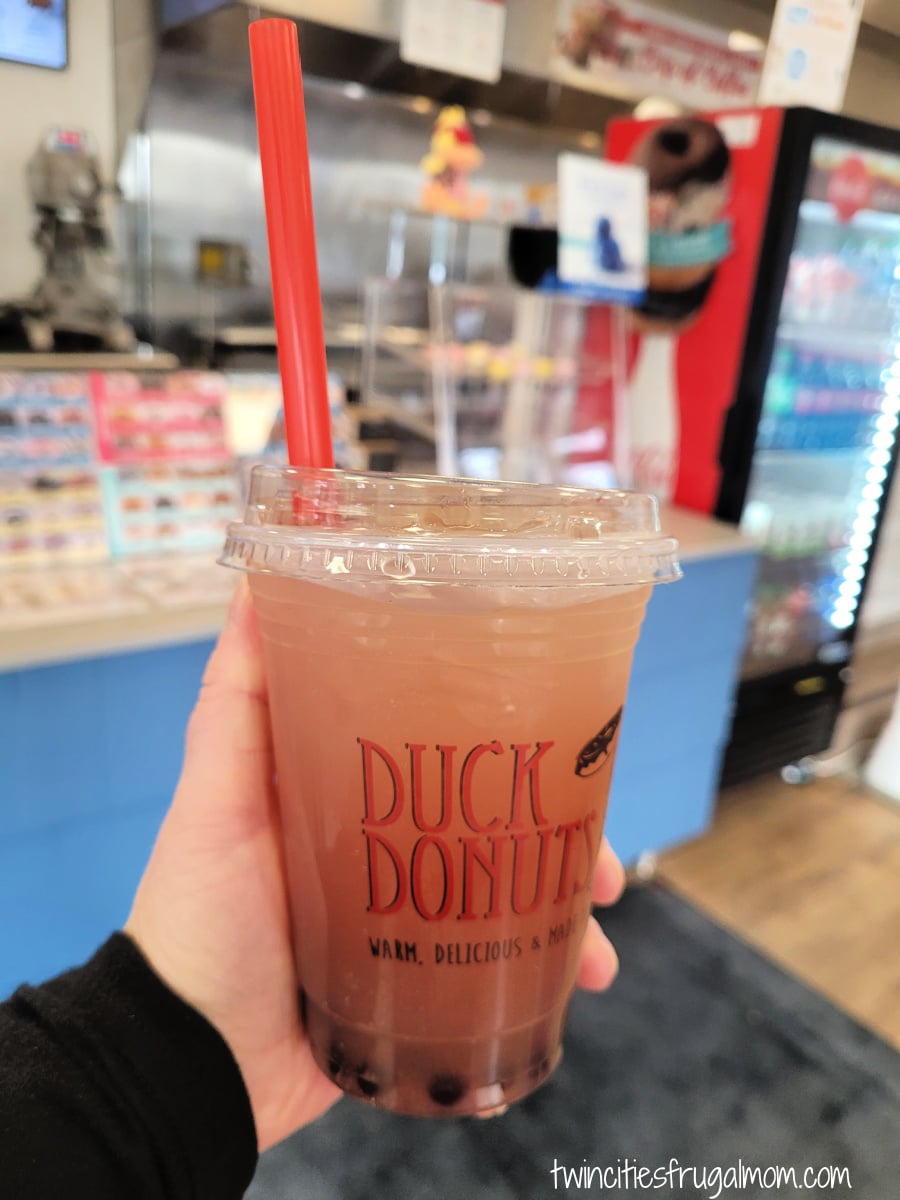 Duck Donuts raspberry refresher