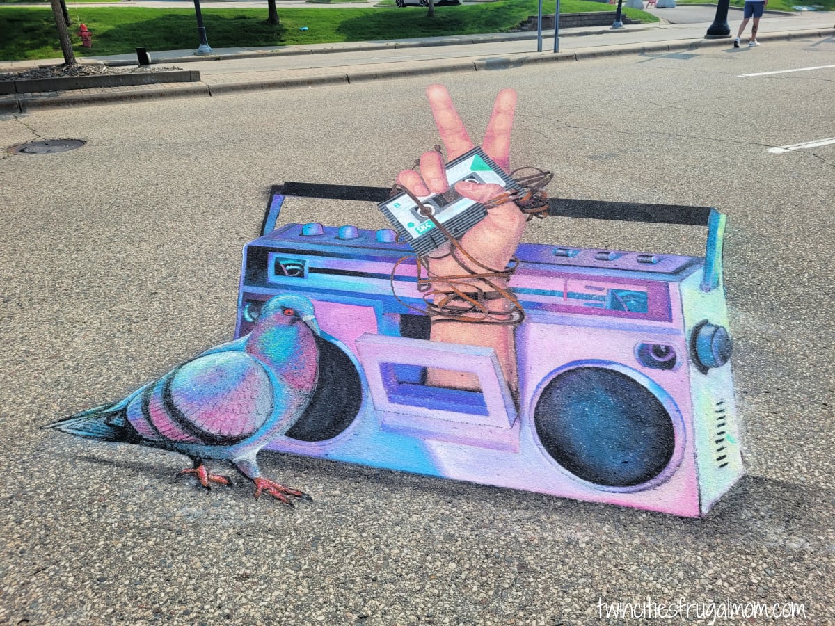 We Chalk Festival boom box