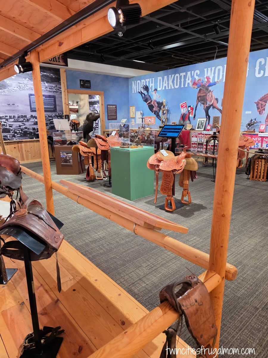 North Dakota Cowboy Museum saddles