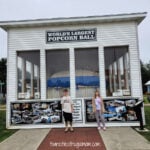 Worlds largest popcorn ball teens